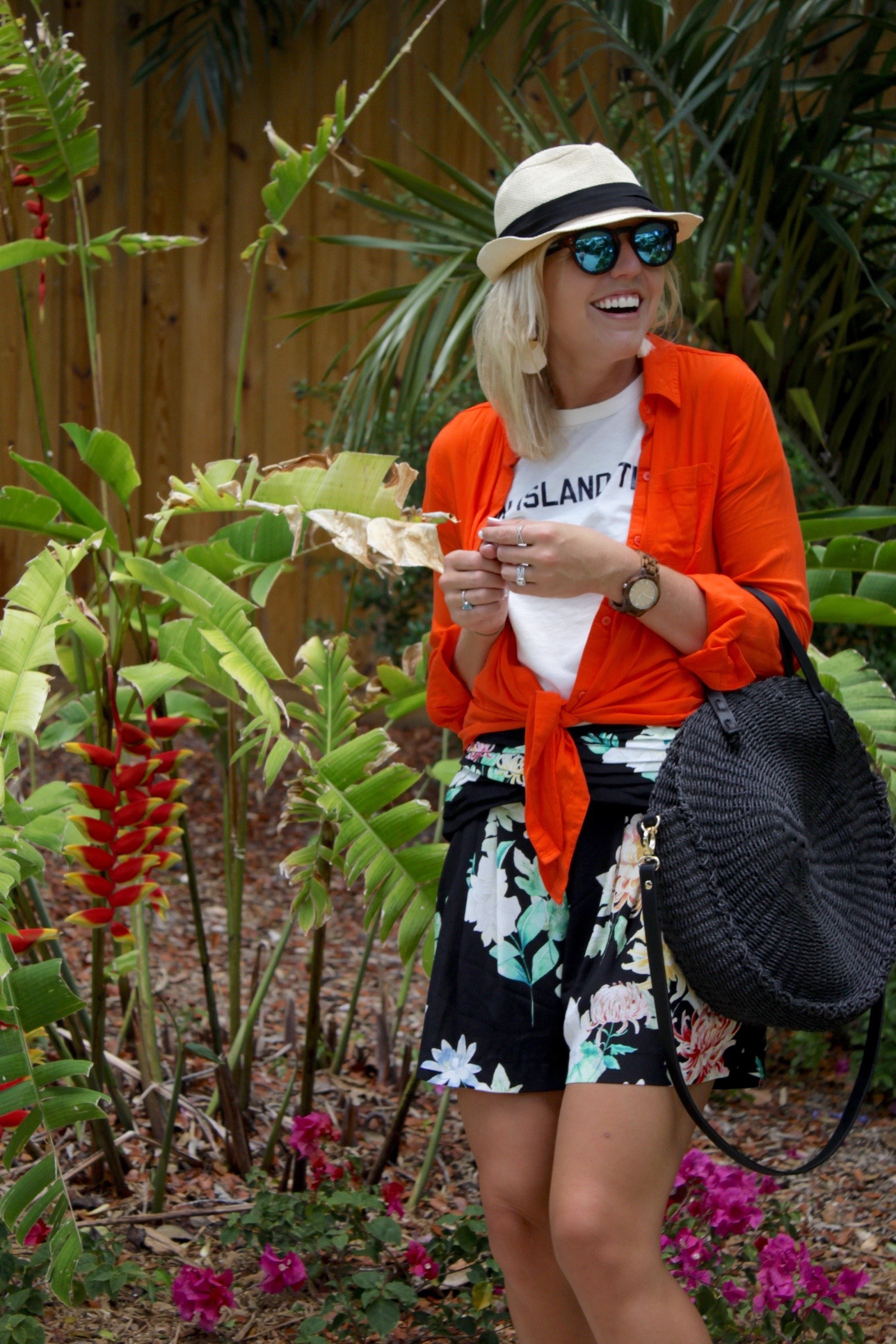 summer style floral shorts