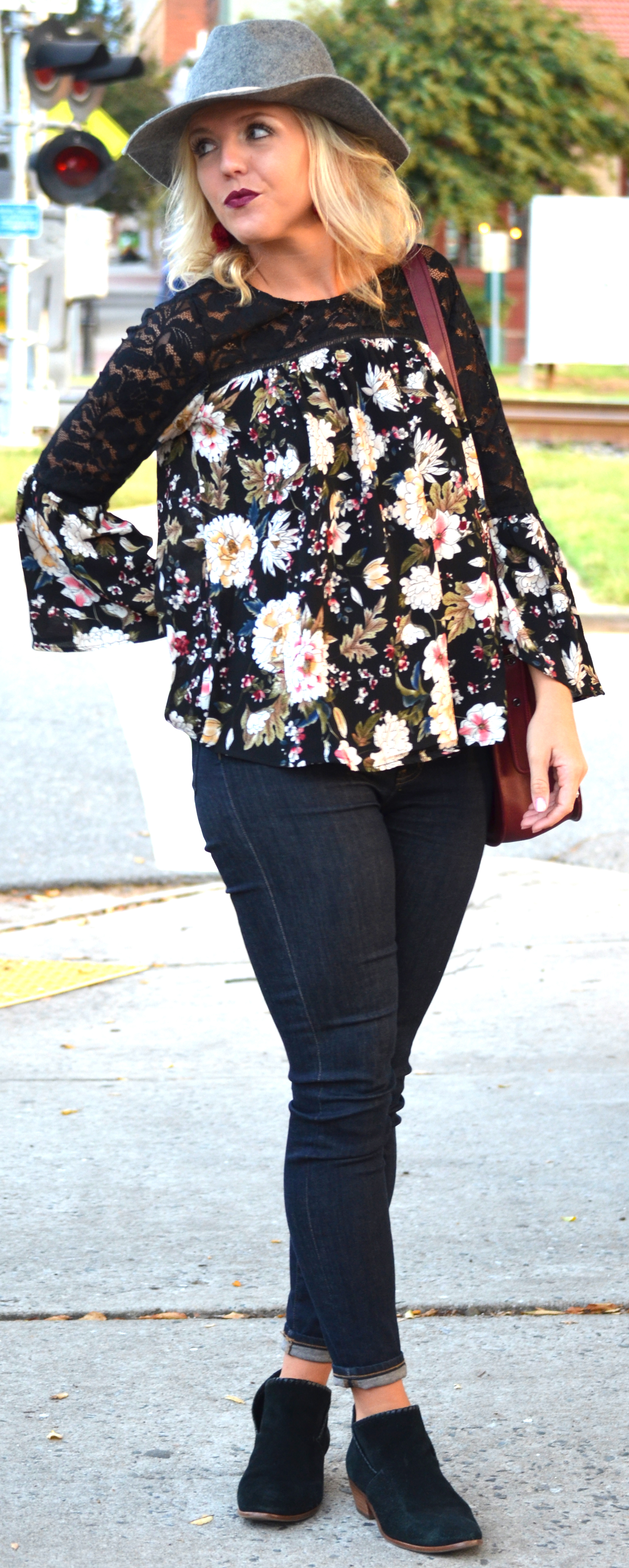 fall floral top