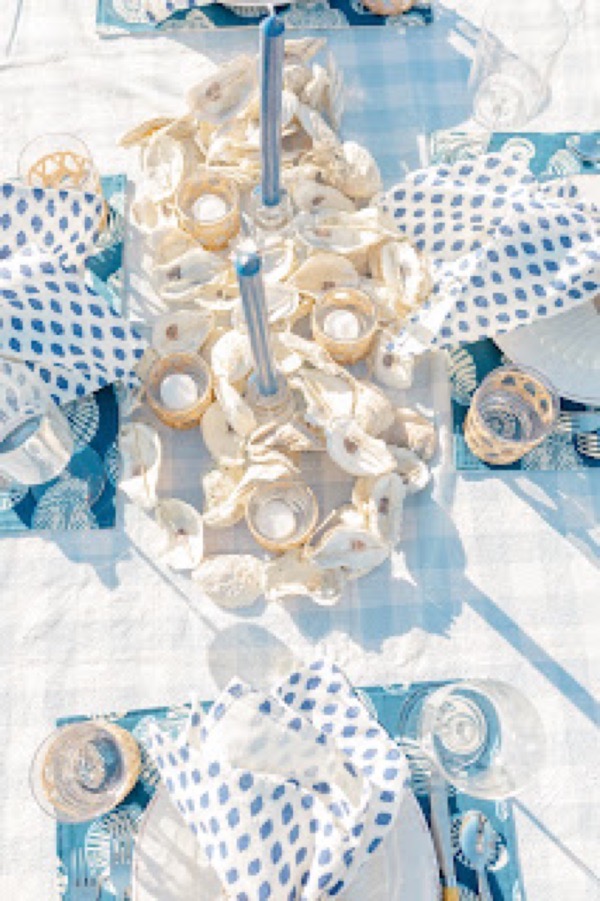 Oyster Tablescape End of Summer Shellebration on Reese's Hardwear