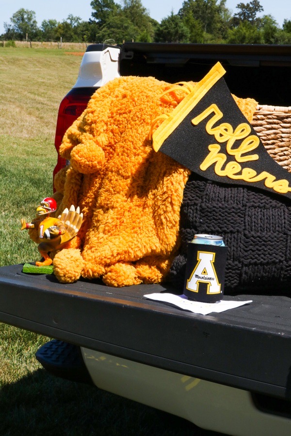 Appalachian State Styled tailgate